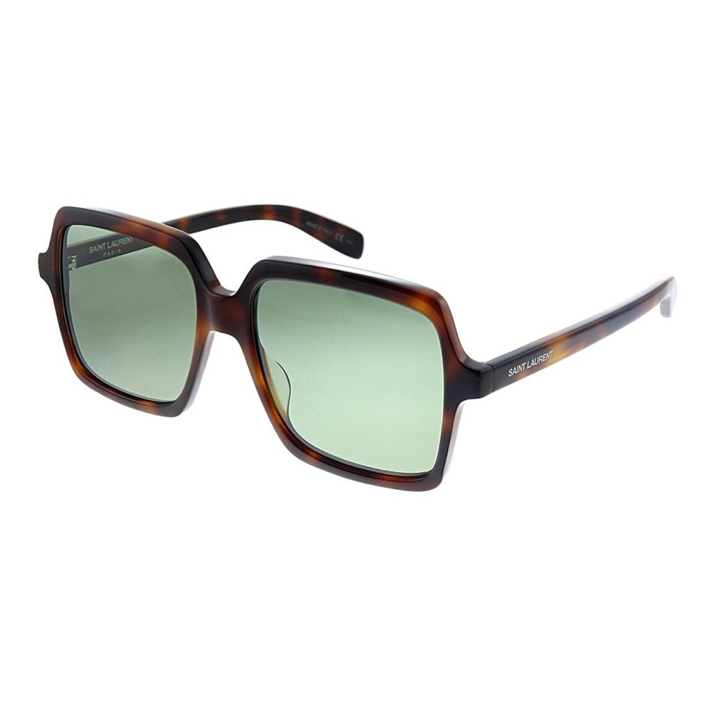 Saint Laurent Oversized Tortoise Frame Sunglasses